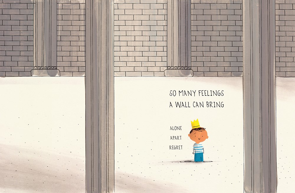 Illustration © 2020 Barroux_ from SOMETIMES A WALL by Dianne White_4